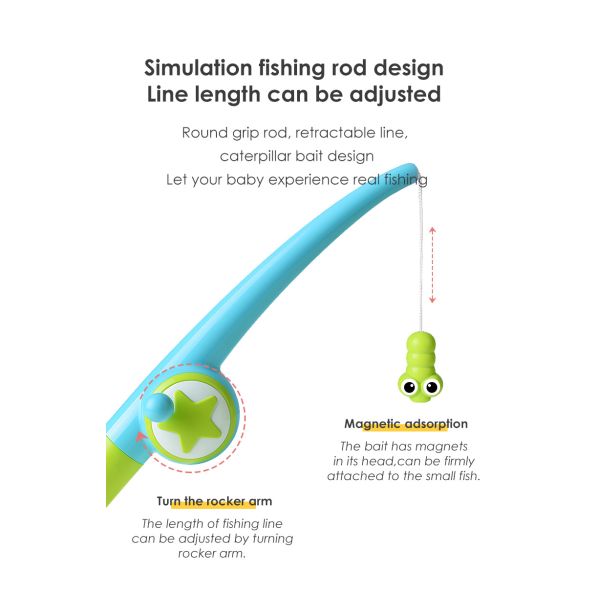 Unisex Bath Time Bathtub Toy for Toddlers Baby Kids Infant Fish Set Age 18months and up