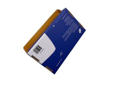 Double Sides Corrugated Paper Box CMYK Printing 400gsm White Cardboard