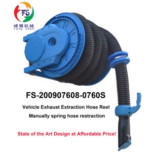 Professional Spring Hose Reel for Universal Vehicle Exhaust Extraction