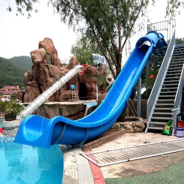 Wear Resistant Thrill Outdoor Water Park Slide 1 Rider/Time Capacity