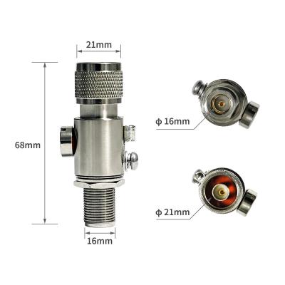 Impedance Non-constant N Female to N Male UHF RF Coaxial Connector Surge Protection Lightning Arrester
