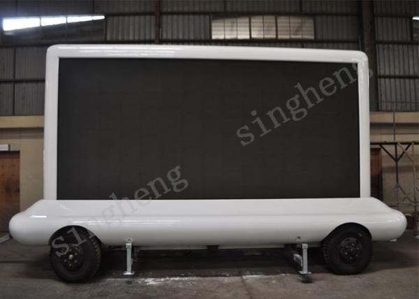 65536 Grey Scale Trailer Mounted Led Screen , P5 Led Truck Signs Good Stability