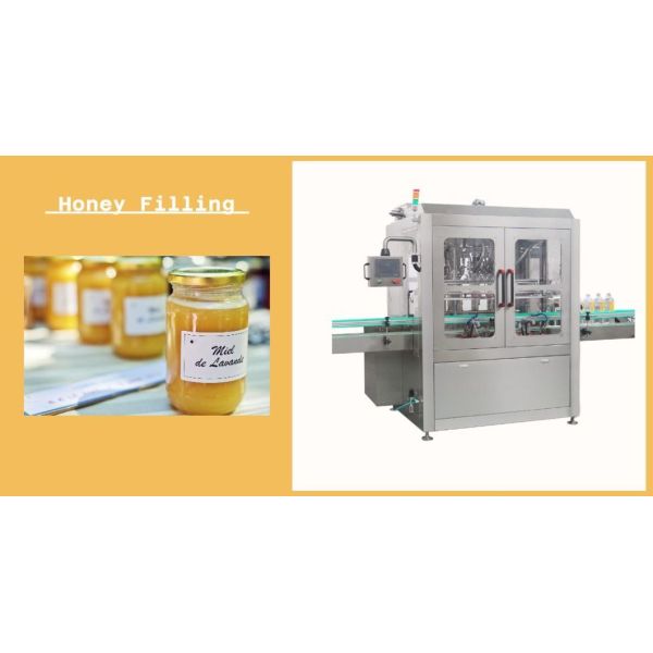 Automatic High Accuracy Piston Pump Quantitative Honey Jar Filling Machine For Sale