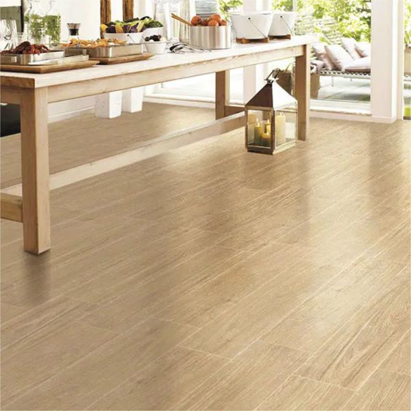 Matte Finished Acid Resistant Straight Edges 150*900mm Imitate Solid Wooden Texture Tiles