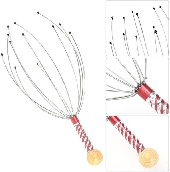 Multi Functional Handheld Scalp Head Massager Stainless Steel Manual Scalp Massager Claw