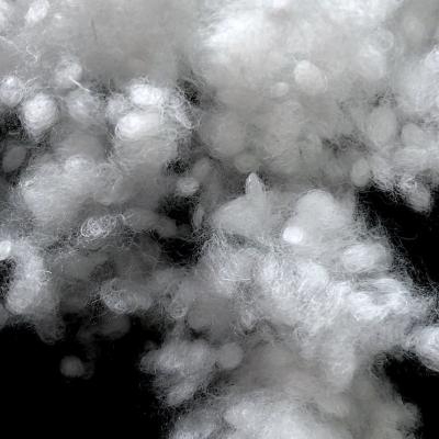 Poliéster branco puro Hollowfibre, fibra alta da bola do poliéster da elasticidade