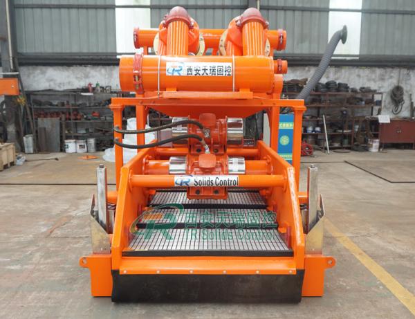 TRQJ250*2S-100*12N Mud Cleaner equipment is combination of desander, desilter hydro cyclone with an underflow shale shaker.