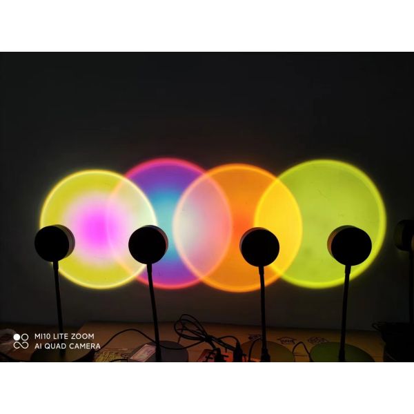 Лампа пола проекции захода солнца радуги СИД USB DC5V для домашнего оформления