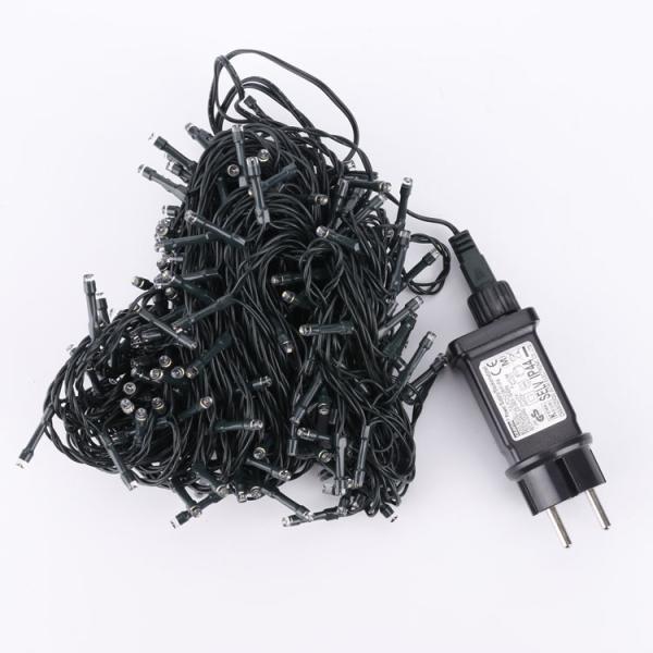 300 Counts Clear Black Wire Christmas Light Warm White Lights for Indoor or Outdoor Christmas Decorations for Xmas Wedding Party