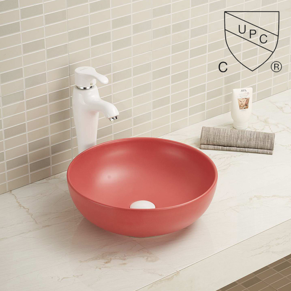 Встречный верхний таз стороны консоли раковины Bathroom изготовленный на заказ небольшой черный круглый