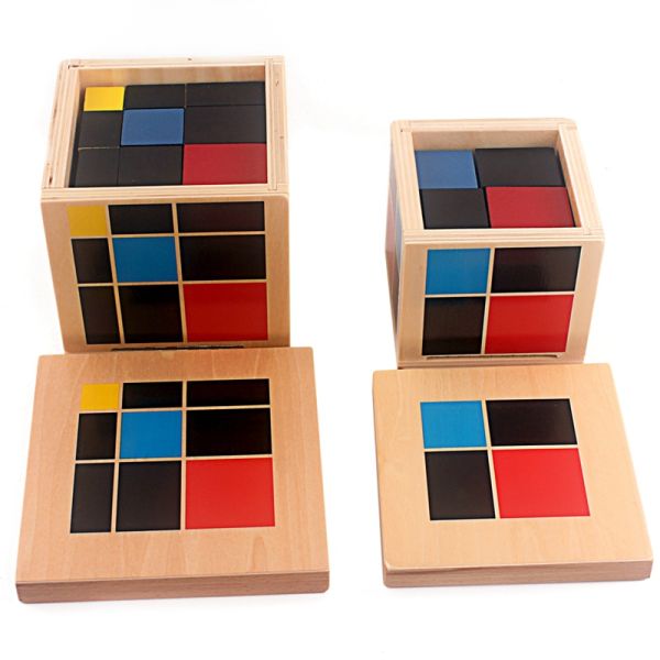 Montessori Arithmetic Algebraic Binomial Cube Trinomial Cube Wooden Toys
