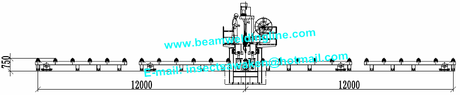 Shipbuilding Steel Butt Longitudinal Seam Welding Machine 10 - 35mm Plate