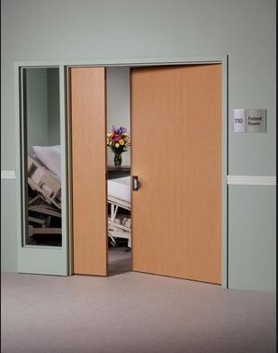High quality Aluminum frame  Hospital room Door with lead glass window