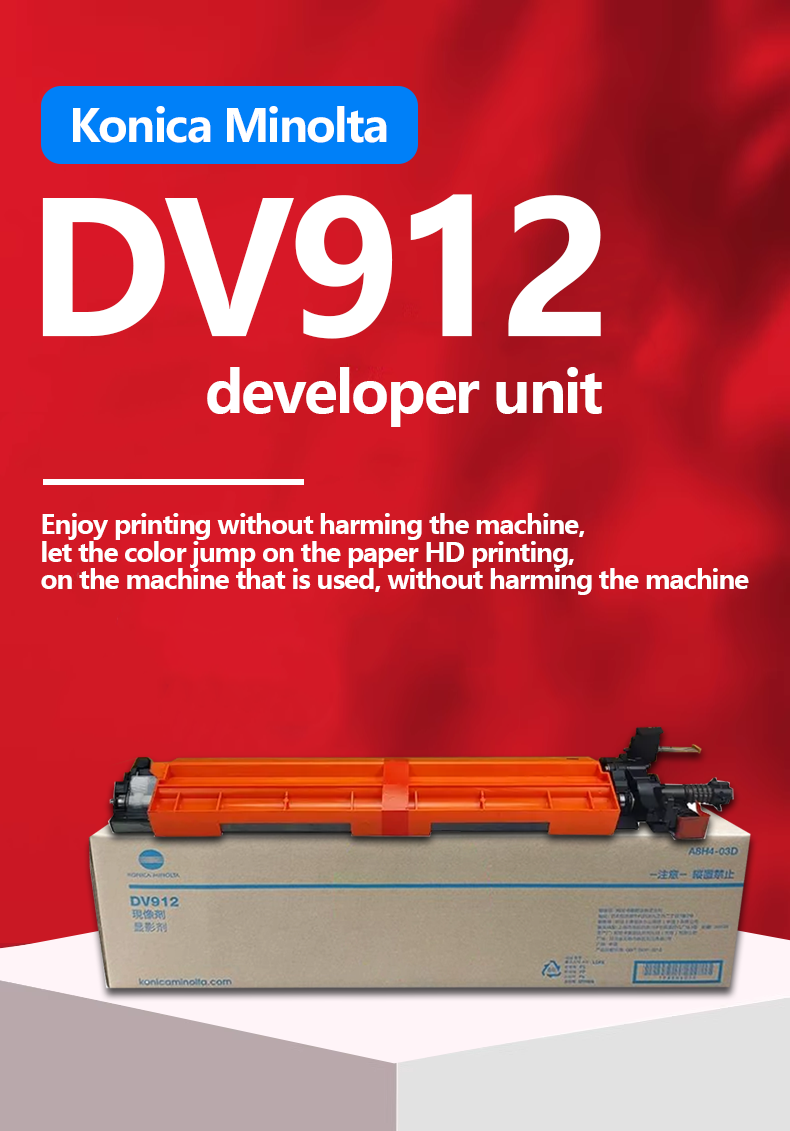 Konica Minolta Original DV912 Developer Unit Printer Supplies for Bizhub 758 808 958 BH758 BH808 BH958  Series Copiers DV912