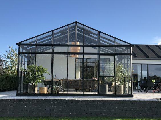 Matériau en alliage d'aluminium cadre libre salle solaire salle verte pour immeuble de bureaux