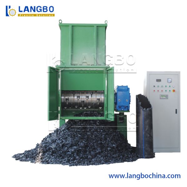 Pet Bottle HDPE Plastic Barrel Drum Blue Blow Molding Water Container Waste Recycling Solid Material Double Shaft Industrial Scrap Plastic Shredder Machine