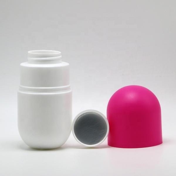 Botão de plástico em forma de cápsula de 120 ml/130 ml/180 ml de HDPE para suplemento dietético