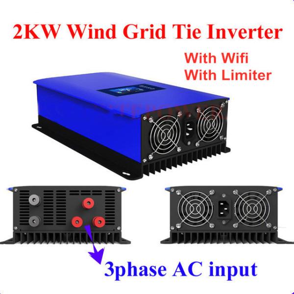 2Kw Wind Turbine With Inverter Wind Inverter On Grid 240V Ac Split Phase Wind Turbine Hybrid Inverter
