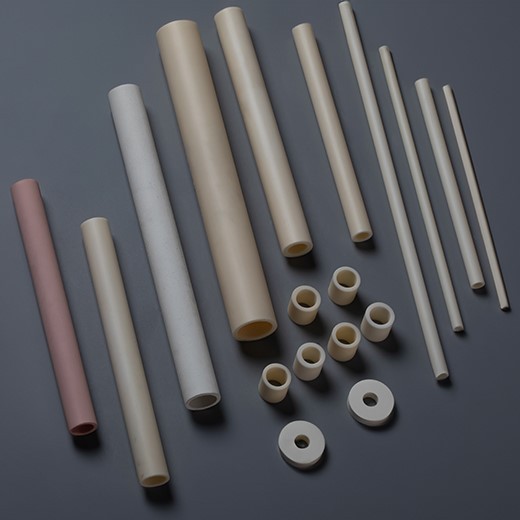 Теплообработка Алюминиевая керамическая трубка 92% 95% Для защитного корпуса