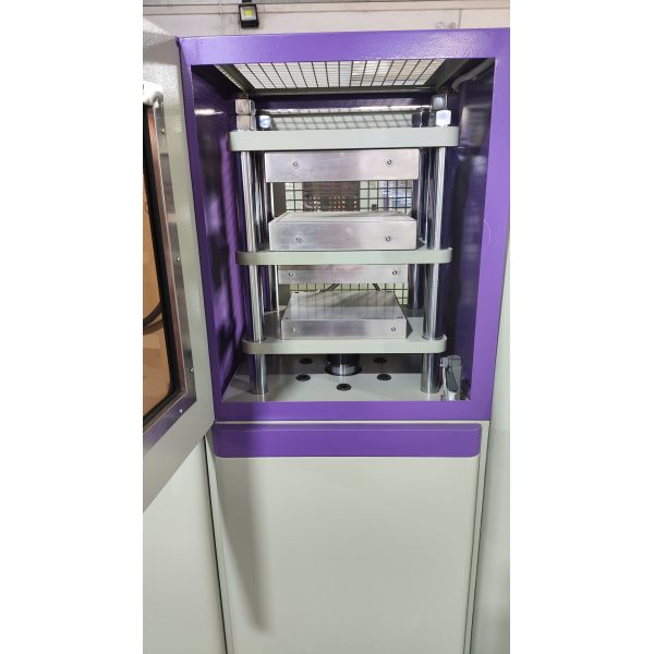 20kW Plate Vulcanizing Machine Vulcanising Press 500×500mm With PLC Control