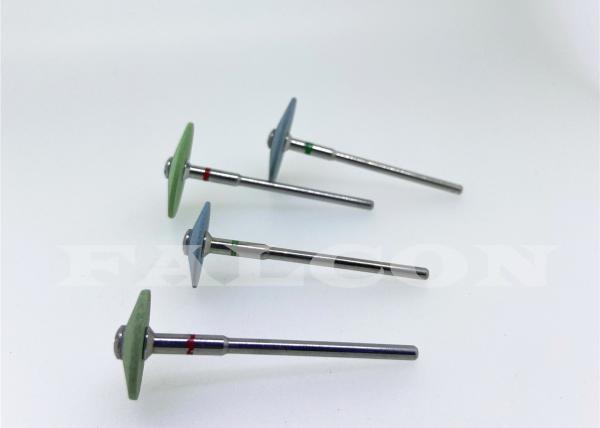 Green Mounted Sintered Diamond Disc Polisher Knife Edge Bur 16mm Diameter