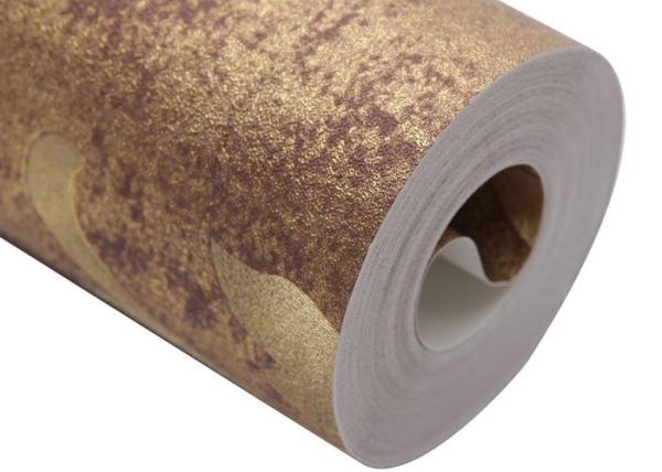 Romantic Floral Country Flower Wallpaper Removable Gold Foil Material 0.53*10M