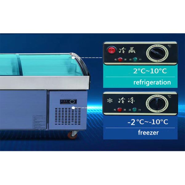 Customized Workbench Refrigerator SS Under Counter Refrigerator Freezer