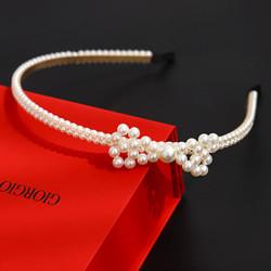 Pretty Ladies Hair Bands For Short Hair Luxury Pearl Hairband Elegant Women Headband