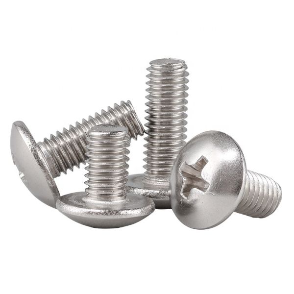 Round Head Machine Wire Pan Head Screw Plain Finish Cross Mushroom Head Bolt Grade Class 8