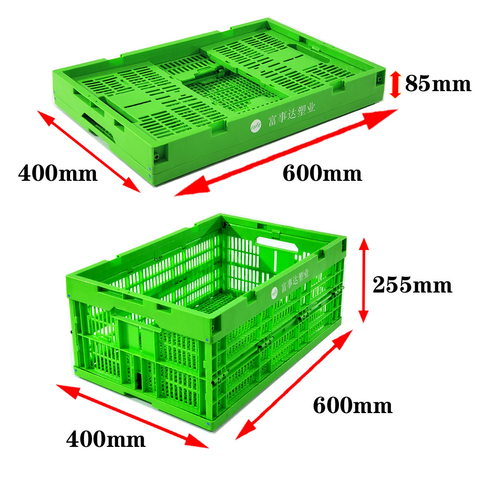 Logistic Transport Plastic Folding Crates for Farm Egg Storage and Transport