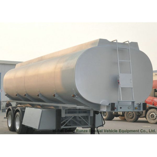 2 Axles Stainless Stee Water Tank Semi Trailer For Health Water Transport 30T- 35Ton