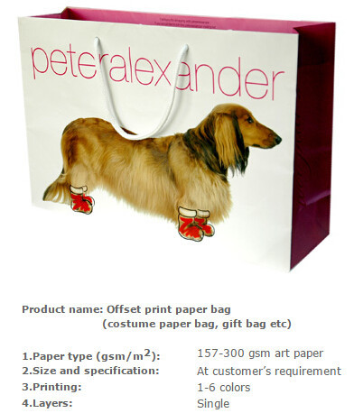 Low Cost Ribbon Handle Gift Carrier Custom Made Design Logo Print Luxury