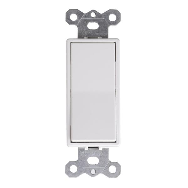 Wall Mounted Single Pole Decora Switch 60Hz Decora Rocker Switch 120V