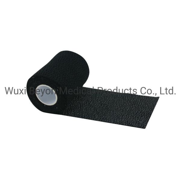 Elastic Adhesive Tape Tear Black Weightlifting Bandage