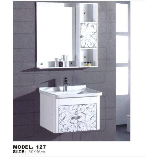 60 X46/cm PVC hanging cabinet / wall cabinet / bathroom cabinet / white color for bathroom