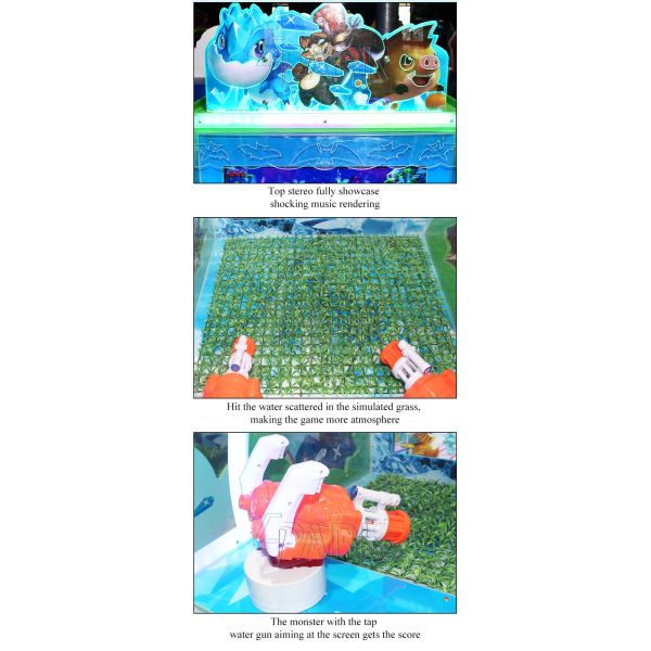 Electronic Water Shooting Gun Arcade Game Machine Size L111*W90*H153 cm