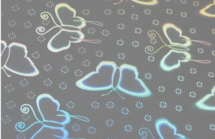 металлизированная объективом полиэстровая пленка 3D, различный фильм лазера цвета картины