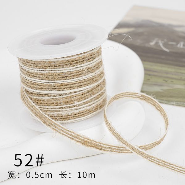 Рождественская коричневая ленточка из лопатки 5 мм-45 мм