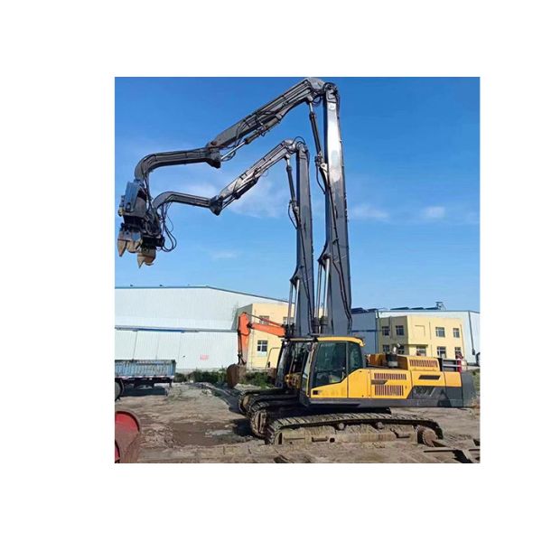 19m Pile Lifting Height Excavator Pile Driving Arm / Excavator Mount Pile Driver Boom
