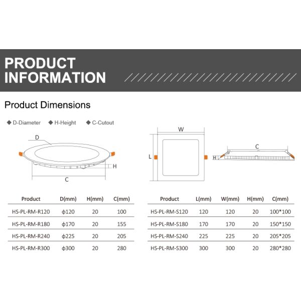 Dimmable Aluminum Housing LED Panel Light with 50000 Hours Lifespan for Modern Lighting Solutions