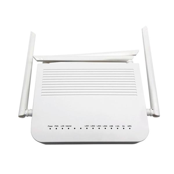 FTTH ONT XPON ONU Dual Band 1USB WIFI 4GE ZC-521 With 4 Extenal Antenna
