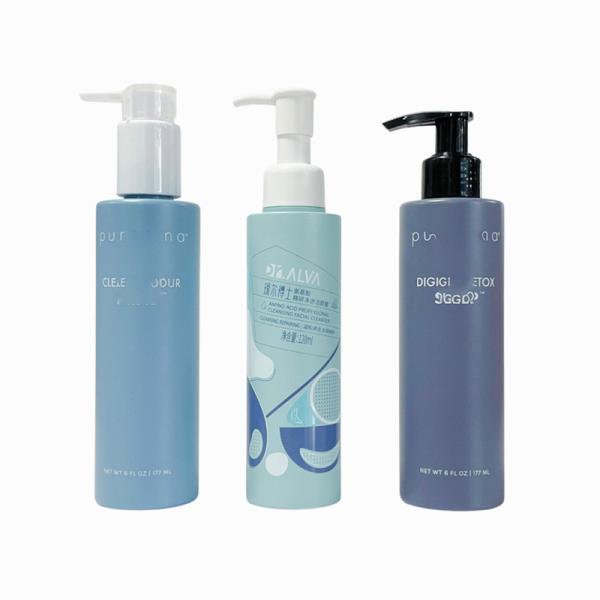 White Pump Sprayer Plastic Cosmetic Skincare Bottle Packaging Matte 120ml