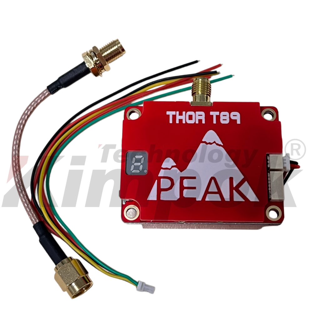 PEAK T89 VTX VRX 4W High-Power FPV Video Transmitter with 64CH and 8.0GHz–8.8GHz Frequency Range for Racing Drones
