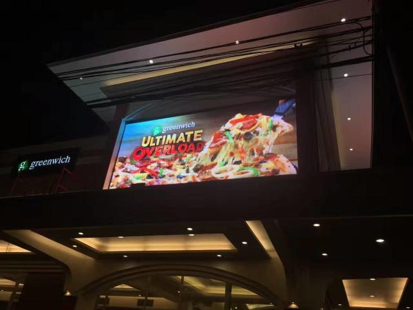 Outdoor Wall P10 LED Mesh Screen 16mm RGB SMD For Advertising