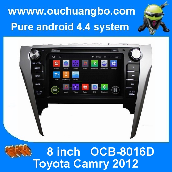 Ouchuangbo Car Stereo GPS Navigation iPod USB 3G Wifi Android 4.4 Multimedia System Toyota Camry 2012 OCB-8016D