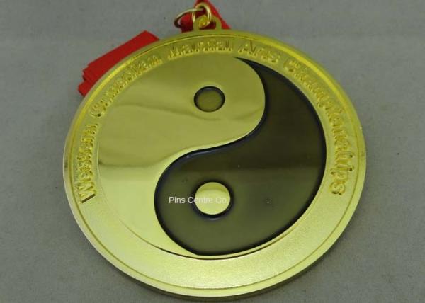 Customized Karate Medals , Judo Taekwondo Jiu - jitsu Medals , Zinc Alloy Martial Arts Medals.