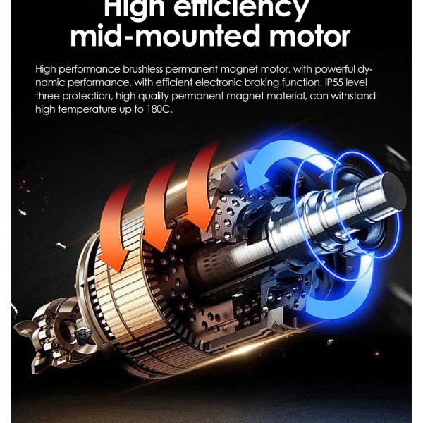 Take Your OffRoad Adventures to the Next Level with Our 72V Mid Mounted Motor Minibike