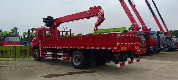 Durable 2-ton, 3-ton, 3.2-ton Flexible 4-ton, 5-ton Hydraulic Lifting Mobile Telescopic Arm Truck Mounted Crane