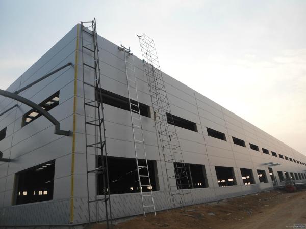 Spacious Steel Structure Building Workshop  Construction Industrial Prefabricated