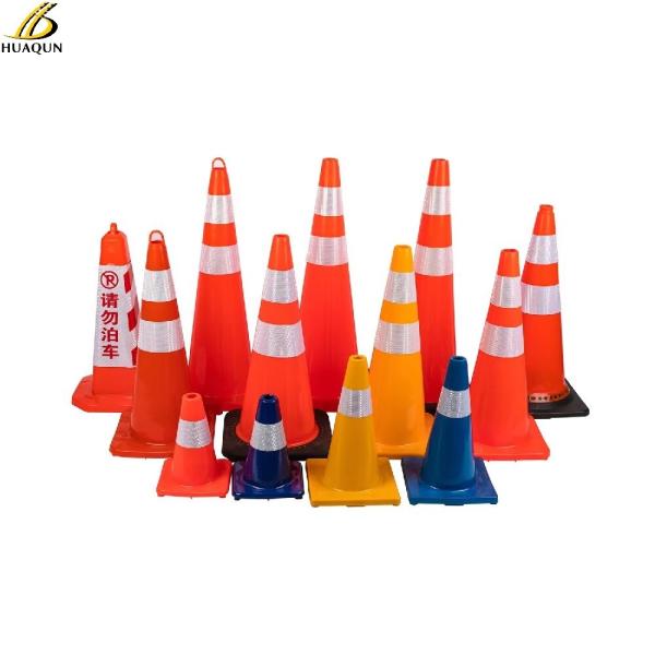 Flexible Orange Highway Cones PVC Custom Traffic Cone For Effective Warning